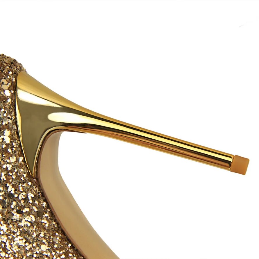 Scarpin Salto Alto Bico Fino 10.5cm - Encantária Céleste Exclusivé