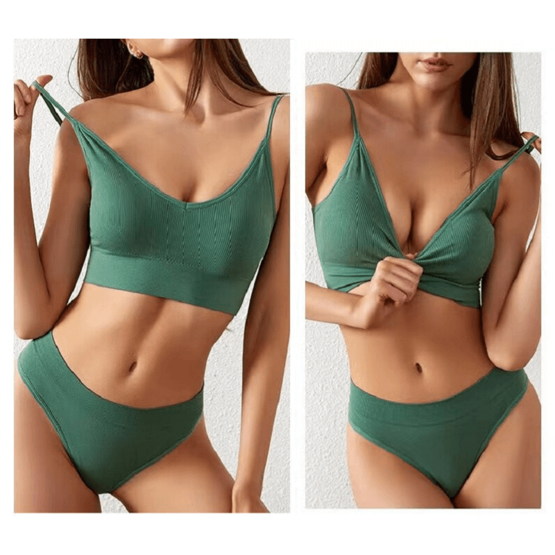 Conjunto Encanto - Sutiã com Bojo + Calcinha Fio [COMPRE 2, LEVE 3]