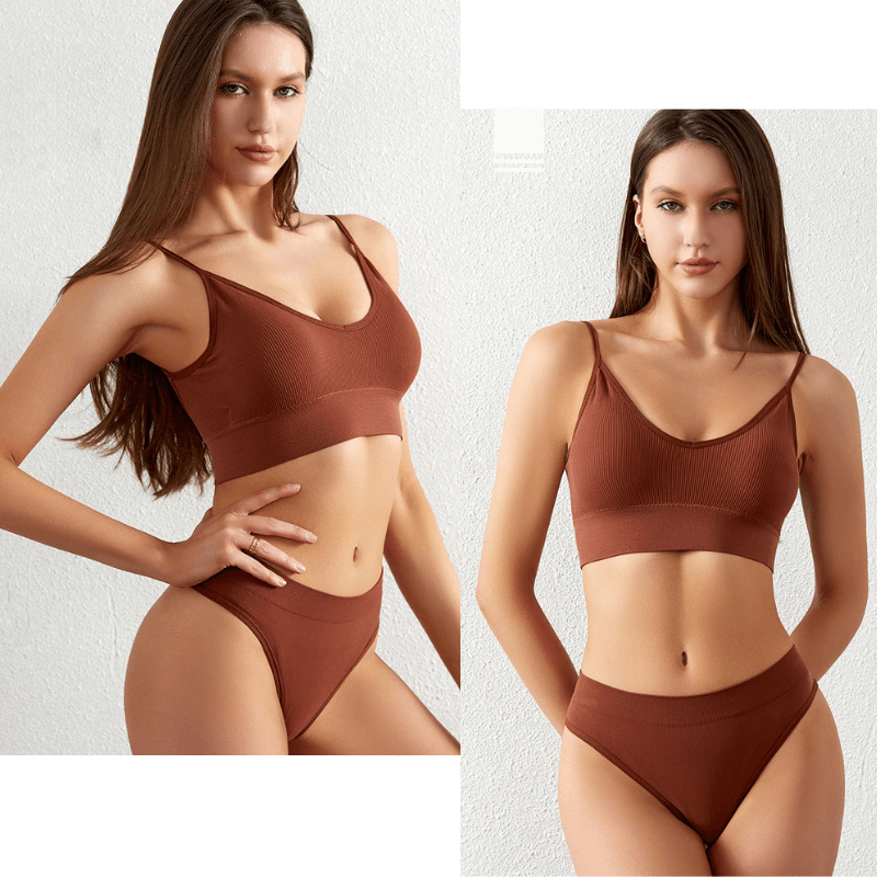 Conjunto Encanto - Sutiã com Bojo + Calcinha Fio [COMPRE 2, LEVE 3]