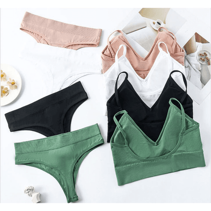 Conjunto Encanto - Sutiã com Bojo + Calcinha Fio [COMPRE 2, LEVE 3]