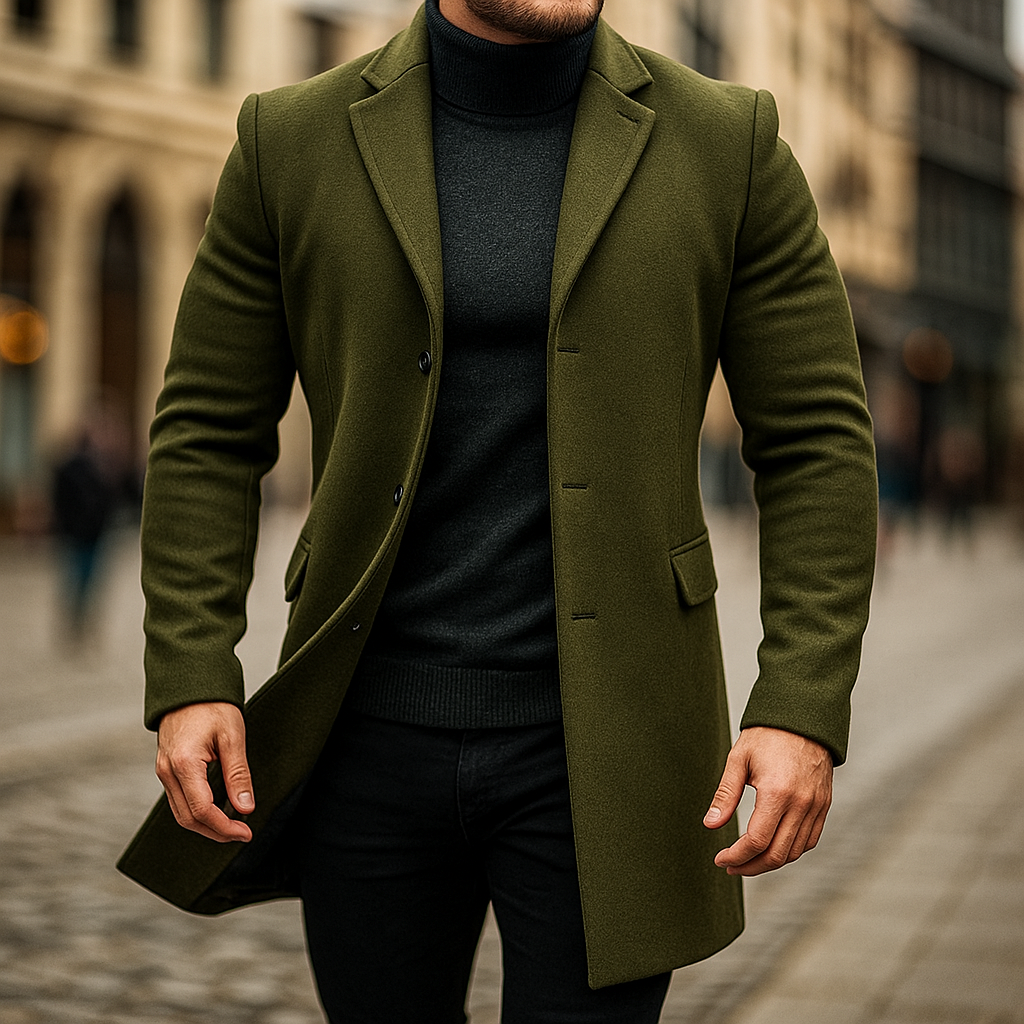Sobretudo Masculino Elegante