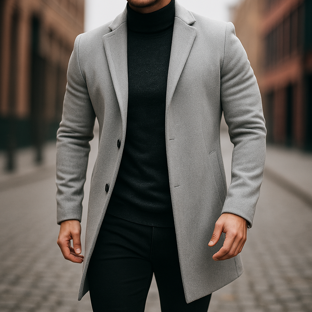 Sobretudo Masculino Elegante