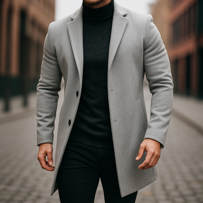 Sobretudo Masculino Elegante