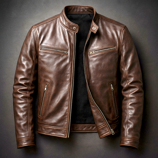 Jaqueta Masculina Premium em Couro