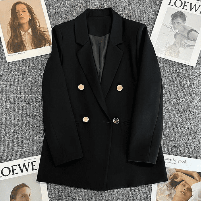  Blazer Feminino Preto