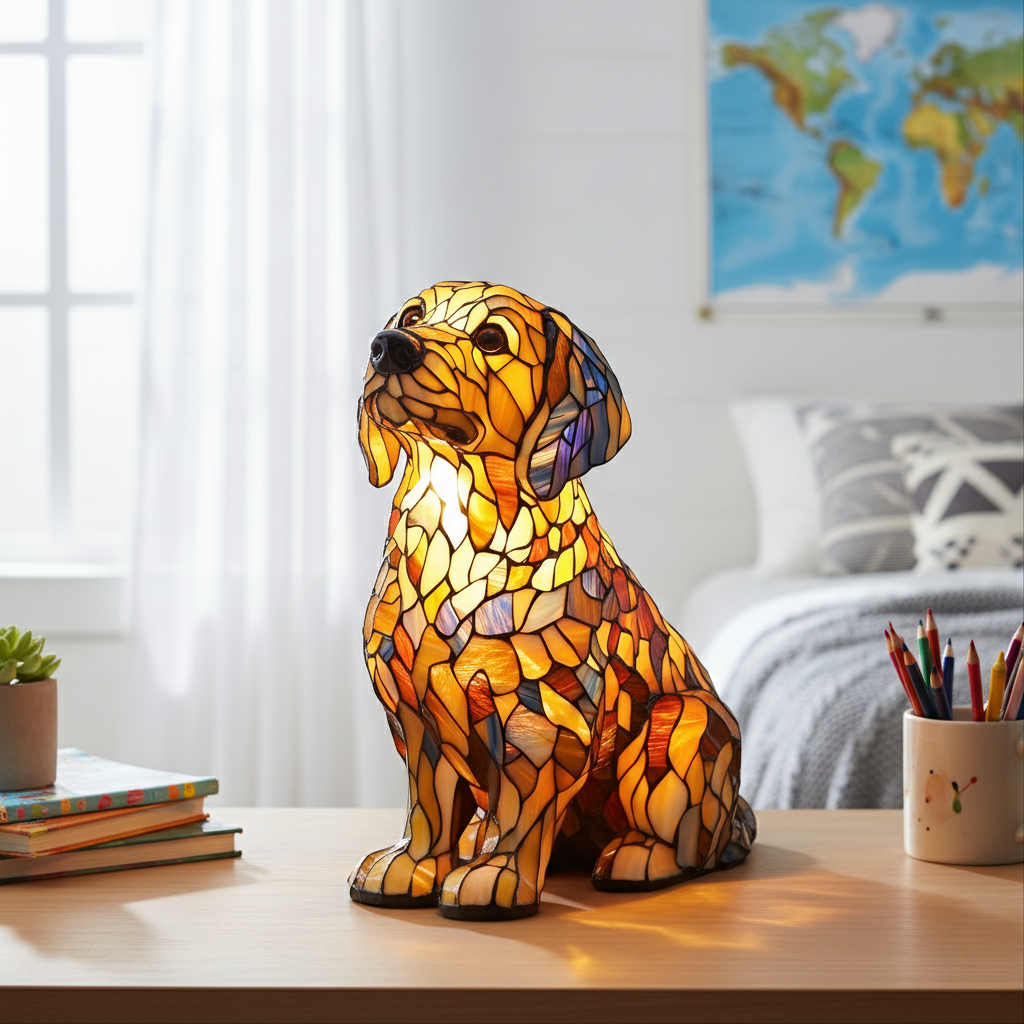 Buddy – Luminária Golden Retriever Radiante
