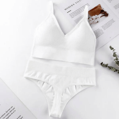 Conjunto Encanto - Sutiã com Bojo + Calcinha Fio [COMPRE 2, LEVE 3]
