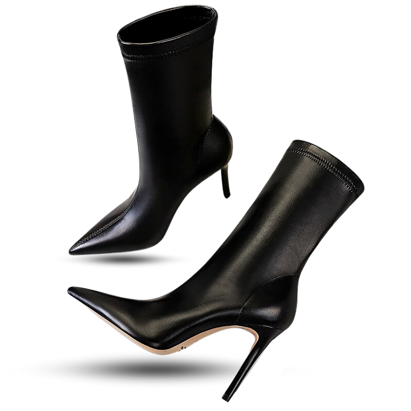 Bota de Salto Alto Bico Fino 8cm - Encantária Legitim Encanté