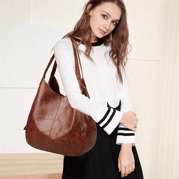 Bolsa de Couro Marrom