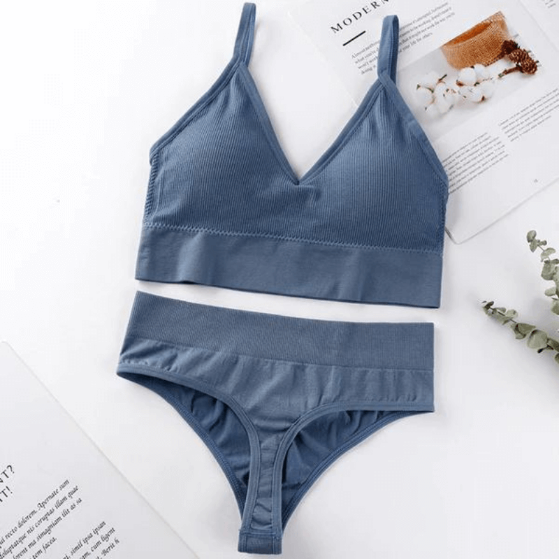 Conjunto Encanto - Sutiã com Bojo + Calcinha Fio [COMPRE 2, LEVE 3]