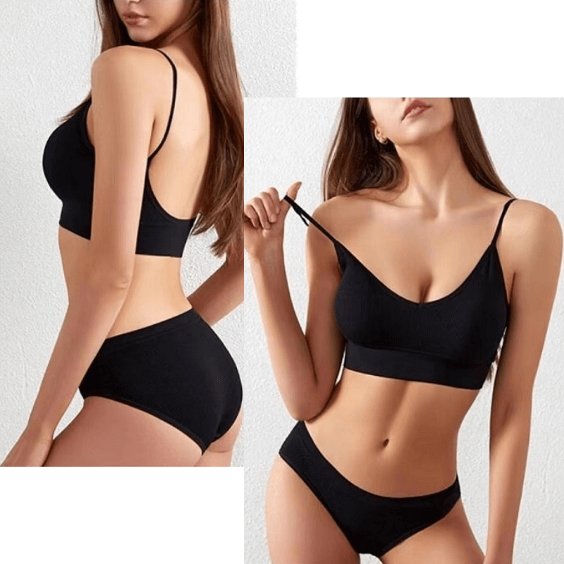 Conjunto Encanto - Sutiã com Bojo + Calcinha Fio [COMPRE 2, LEVE 3]