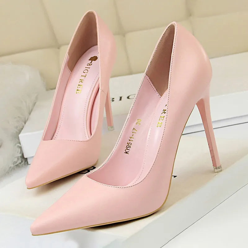 Scarpin Salto Alto Fino