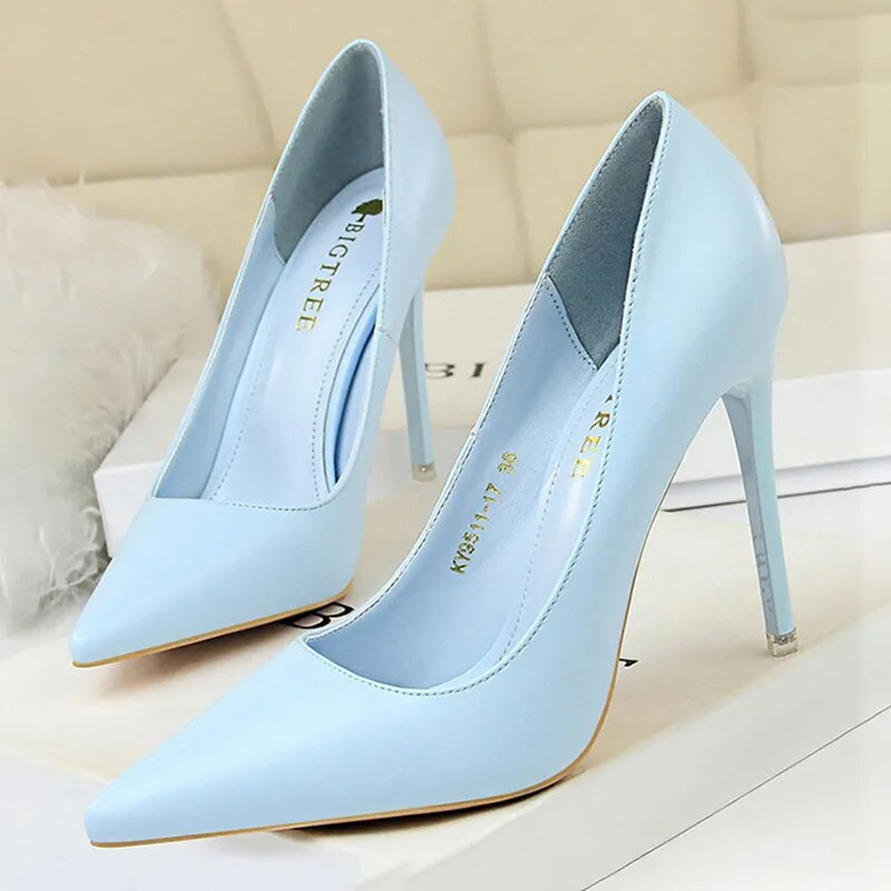 Scarpin Salto Alto Fino
