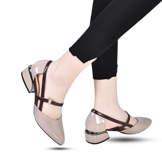 Salto Scarpin Feminino em Couro Italiano