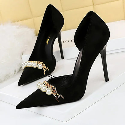 Scarpin Salto Alto Fino 
