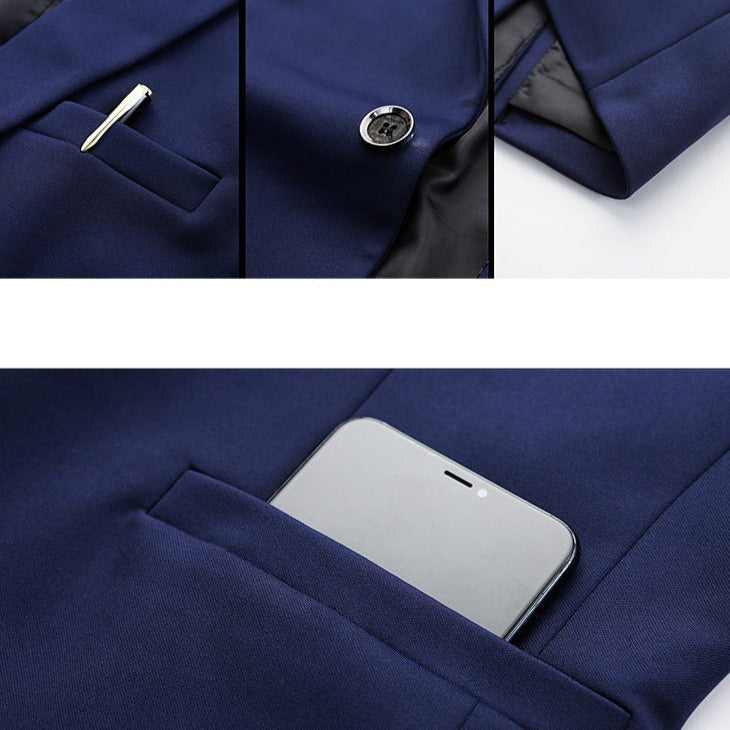 Blazer Masculino Slim Fit Oxford Elite